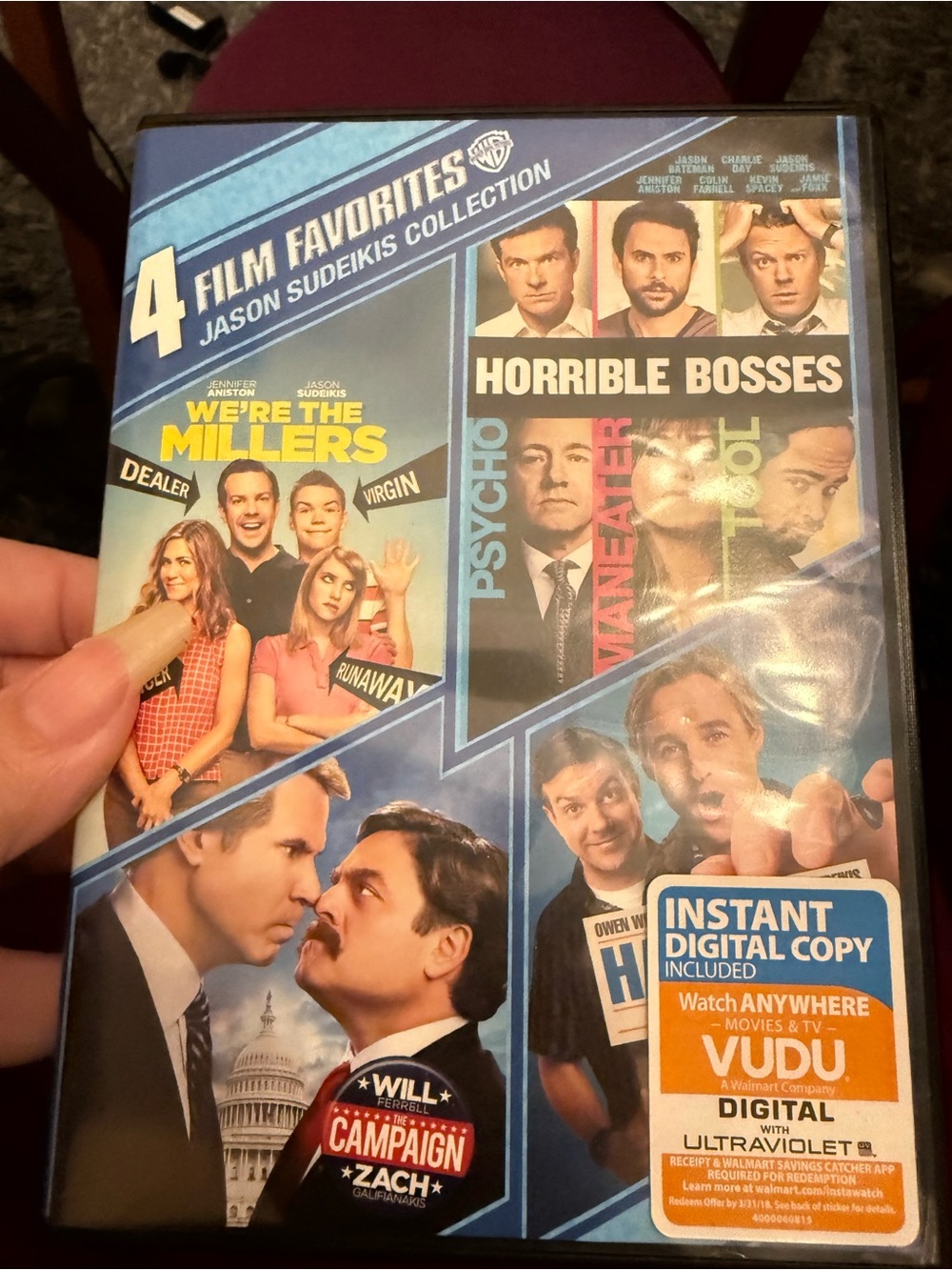 Warner Bros. 4-Film Favorites Jason Sudeikis Collection DVD set (used)